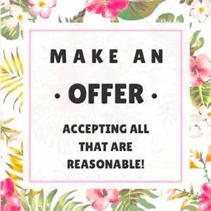 Make me an offer! I’ll accept or counteroffer.🌺🌷🌹🌻